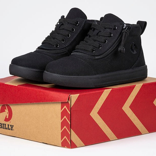 Black to the Floor BILLY D|R Short Wrap High Tops - BILLY Footwear® Canada