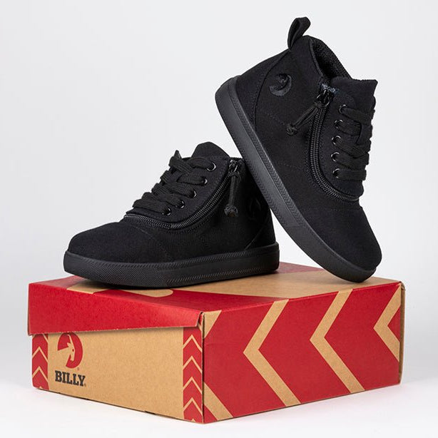 Men's Black to the Floor BILLY D|R Short Wrap High Tops