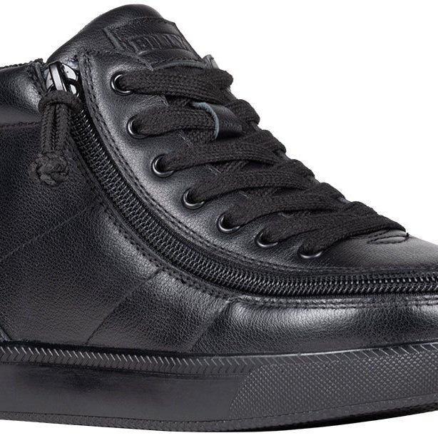 Black to the Floor Leather BILLY Classic D|R II High Tops - BILLY Footwear® Canada
