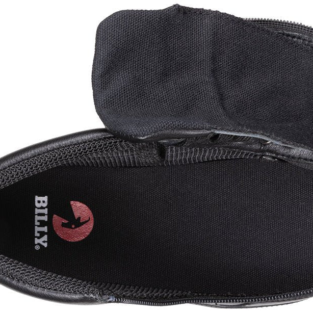 Black to the Floor Leather BILLY Classic D|R II High Tops - BILLY Footwear® Canada