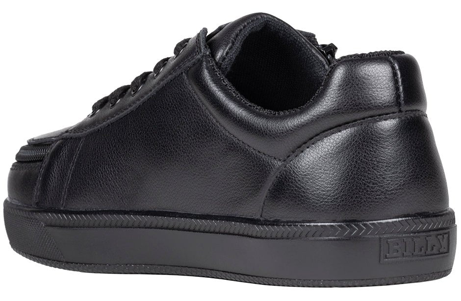 Black to the Floor Leather BILLY Classic D|R II Low Tops - BILLY Footwear® Canada