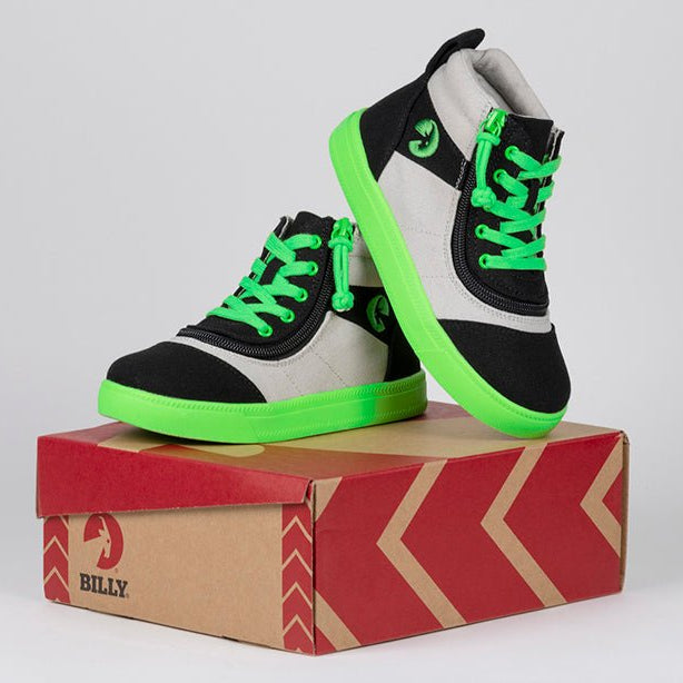 Black/Green BILLY Street Short Wrap High Tops - BILLY Footwear® Canada