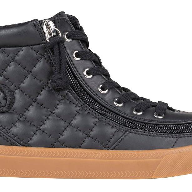 Black/Gum BILLY Classic Quilt High Tops - BILLY Footwear® Canada