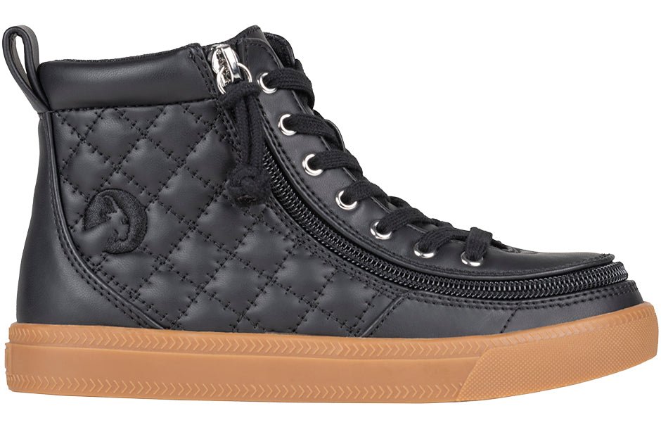Black/Gum BILLY Classic Quilt High Tops - BILLY Footwear® Canada