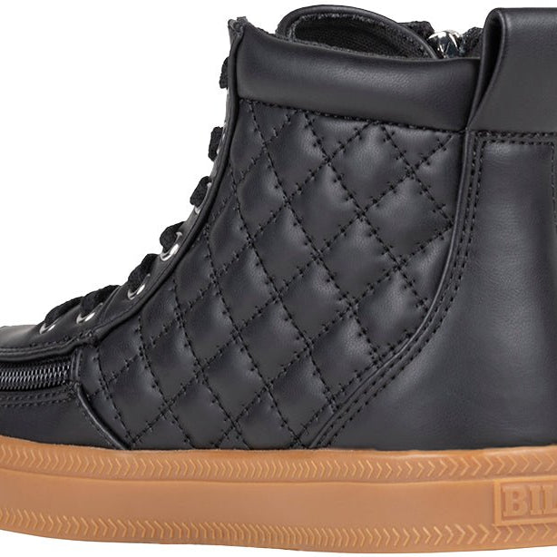 Black/Gum BILLY Classic Quilt High Tops - BILLY Footwear® Canada