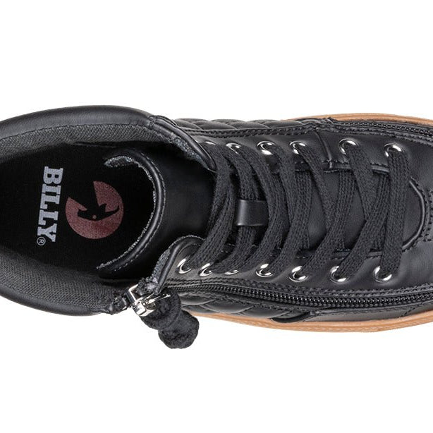 Black/Gum BILLY Classic Quilt High Tops - BILLY Footwear® Canada