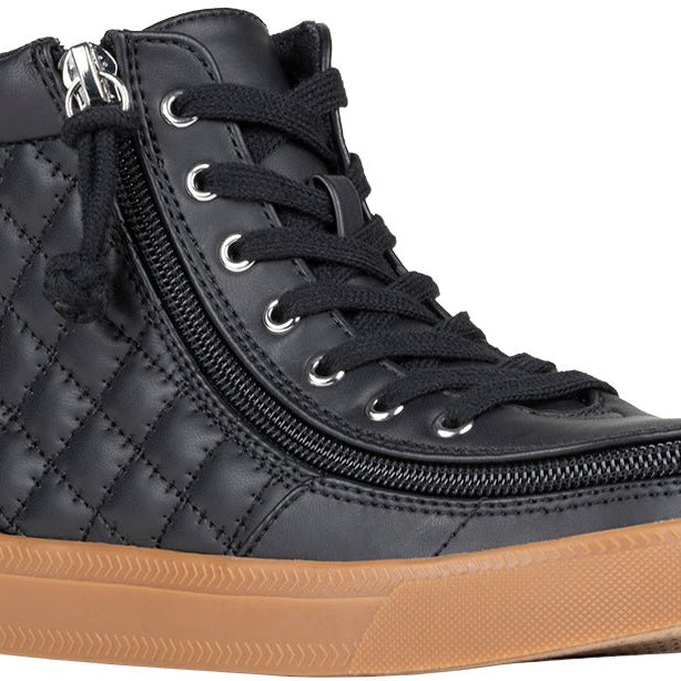Black/Gum BILLY Classic Quilt High Tops - BILLY Footwear® Canada
