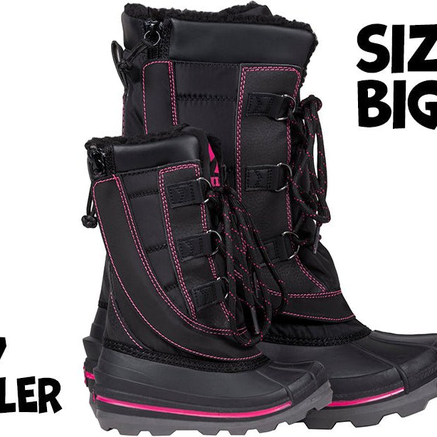 Black/Pink BILLY Ice Winter Boots - BILLY Footwear® Canada