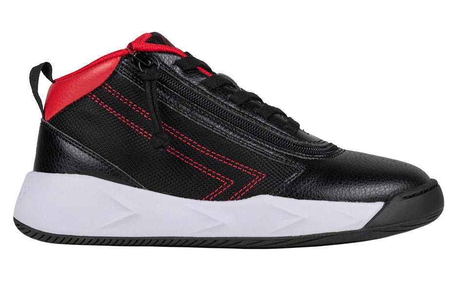 Black/Red BILLY Sport Hoop Athletic Sneakers - BILLY Footwear® Canada