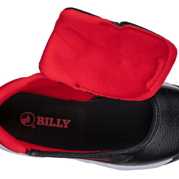 Black/Red BILLY Sport Hoop Athletic Sneakers - BILLY Footwear® Canada