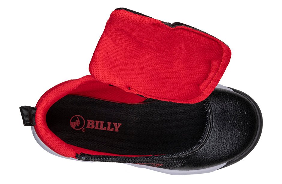 Black/Red BILLY Sport Hoop Athletic Sneakers - BILLY Footwear® Canada