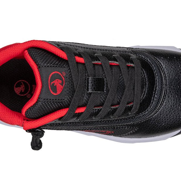Black/Red BILLY Sport Hoop Athletic Sneakers - BILLY Footwear® Canada
