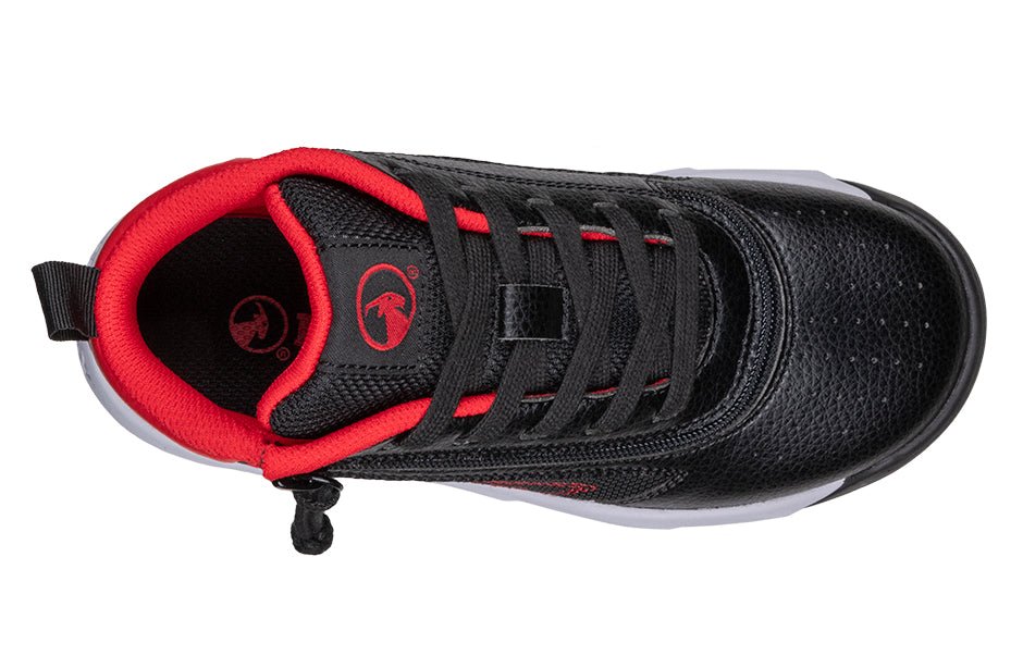 Black/Red BILLY Sport Hoop Athletic Sneakers - BILLY Footwear® Canada