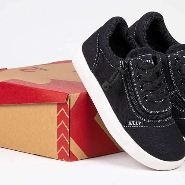 Black/White BILLY D|R Short Wrap Low Tops - BILLY Footwear® Canada