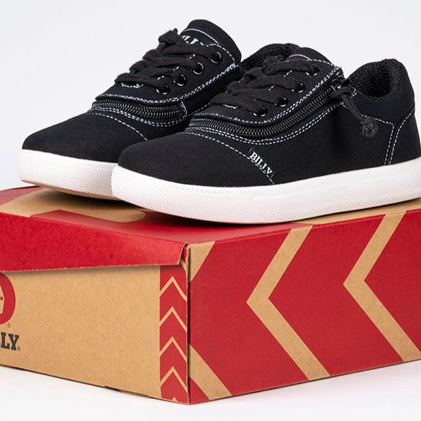 Black/White BILLY D|R Short Wrap Low Tops - BILLY Footwear® Canada