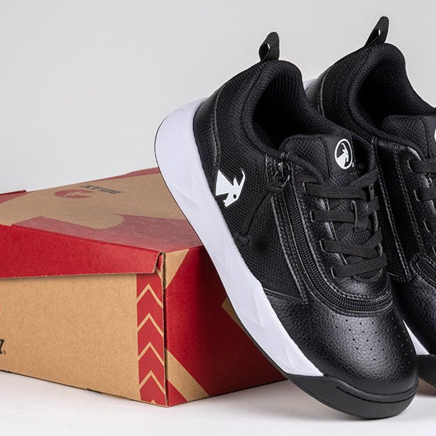 Black/White BILLY Sport Court Athletic Sneakers - BILLY Footwear® Canada