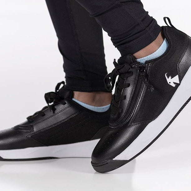 Black/White BILLY Sport Court Athletic Sneakers - BILLY Footwear® Canada
