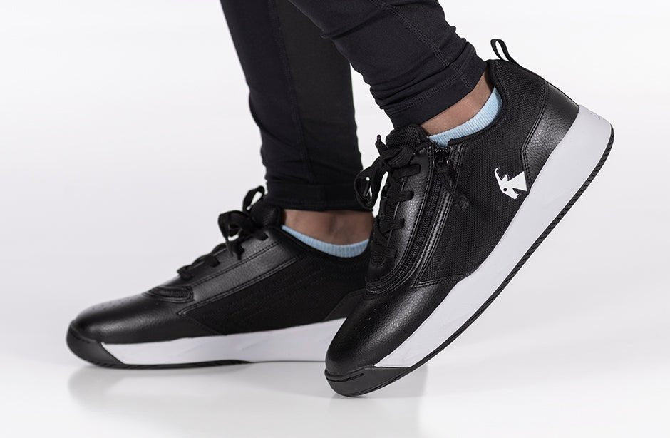 Black/White BILLY Sport Court Athletic Sneakers - BILLY Footwear® Canada