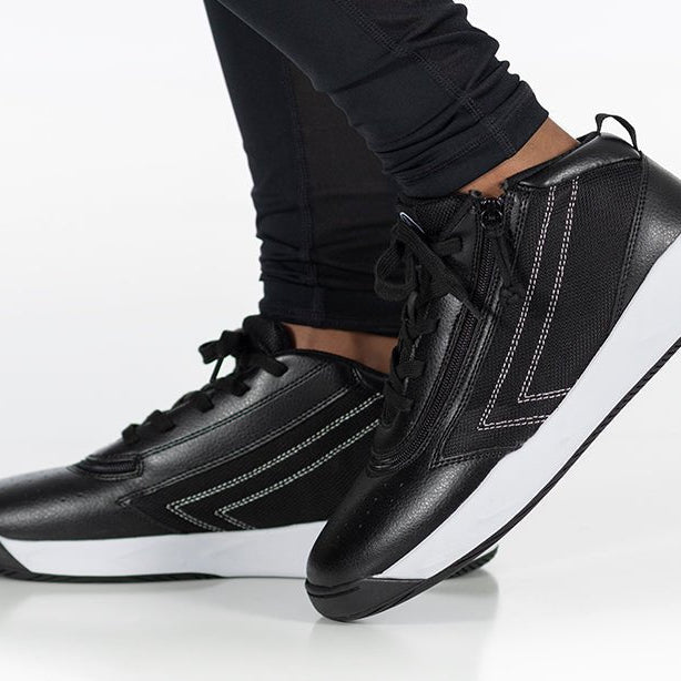 Black/White BILLY Sport Hoop Athletic Sneakers - BILLY Footwear® Canada
