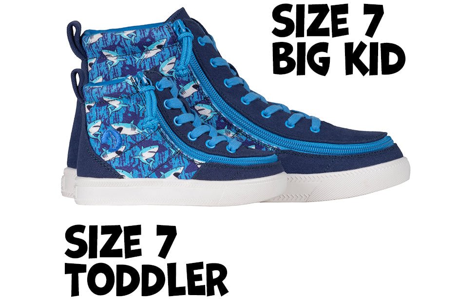 Blue Sharks BILLY Classic Lace High Tops - BILLY Footwear® Canada