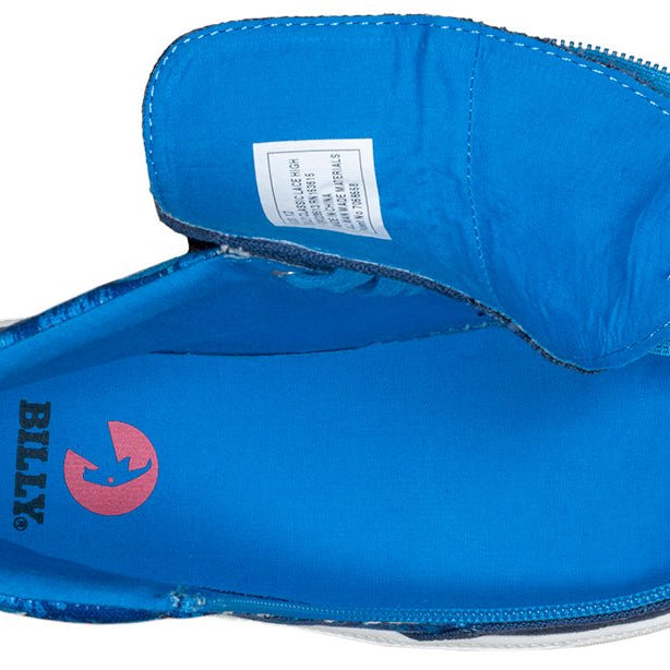 Blue Sharks BILLY Classic Lace High Tops - BILLY Footwear® Canada