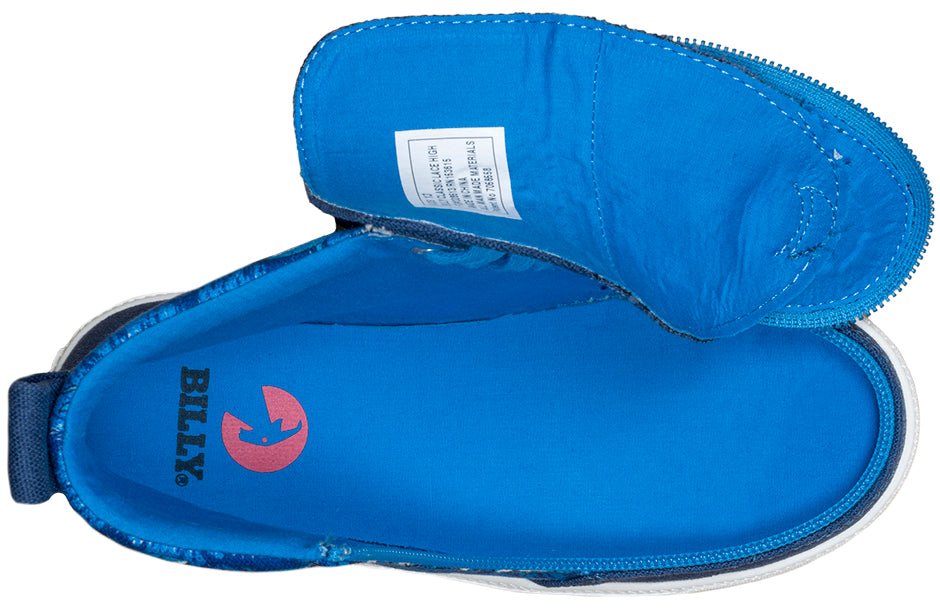 Blue Sharks BILLY Classic Lace High Tops - BILLY Footwear® Canada