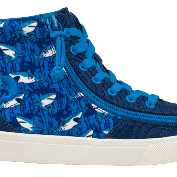 Blue Sharks BILLY Classic Lace High Tops - BILLY Footwear® Canada