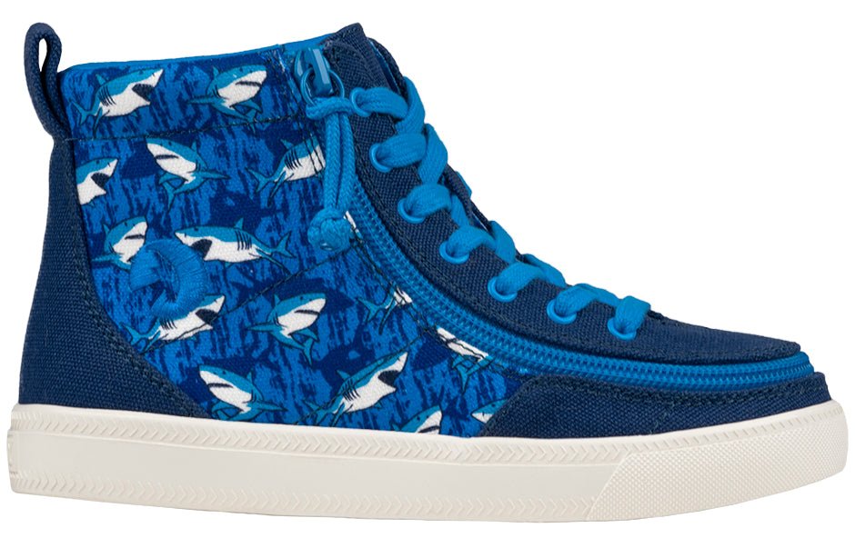 Blue Sharks BILLY Classic Lace High Tops - BILLY Footwear® Canada