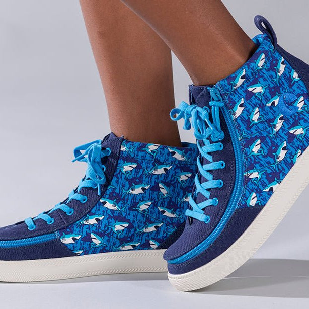 Blue Sharks BILLY Classic Lace High Tops - BILLY Footwear® Canada
