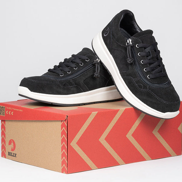 Women's Black Suede BILLY Comfort Joggers