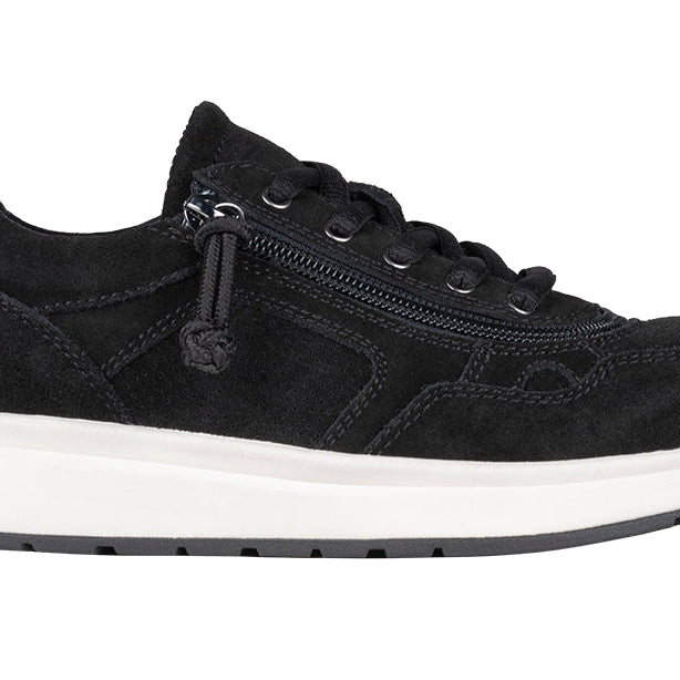 Women's Black Suede BILLY Comfort Joggers
