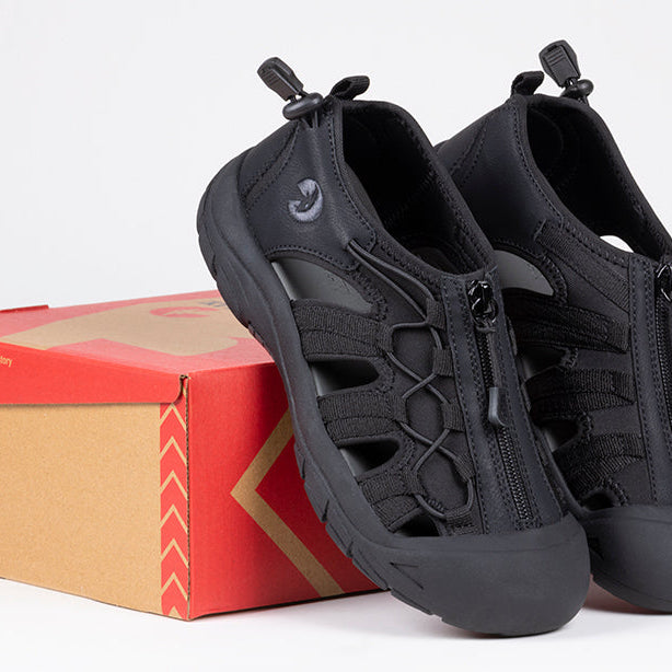 Women's Black to the Floor BILLY River Sandals