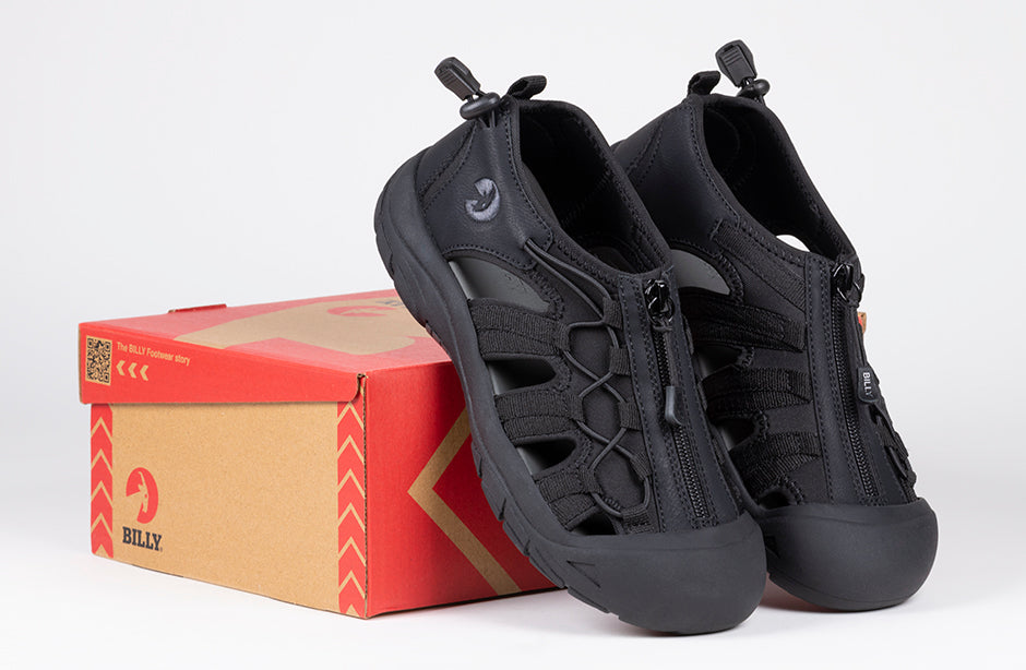 Women's Black to the Floor BILLY River Sandals