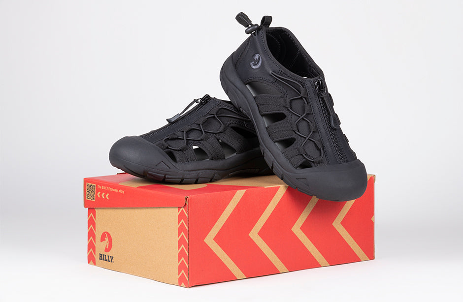 Women's Black to the Floor BILLY River Sandals