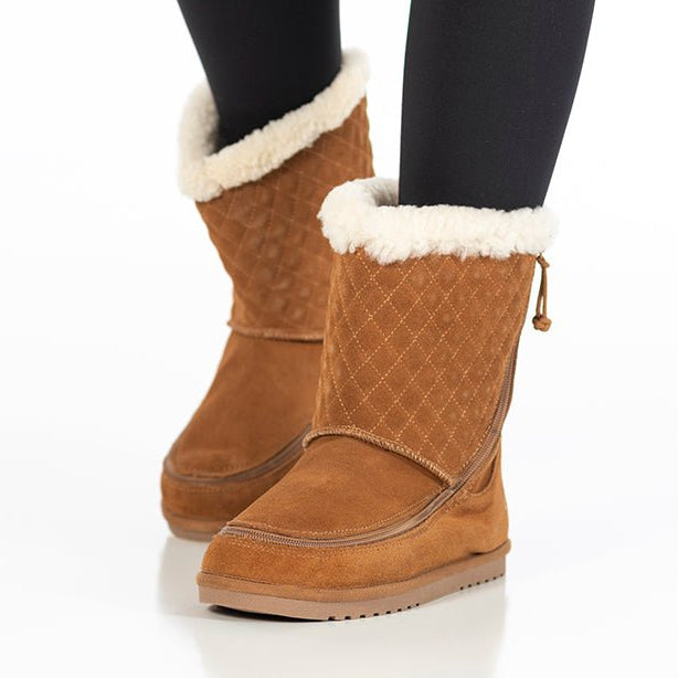 Chestnut BILLY Cozy Quilt Lux Boots - BILLY Footwear® Canada