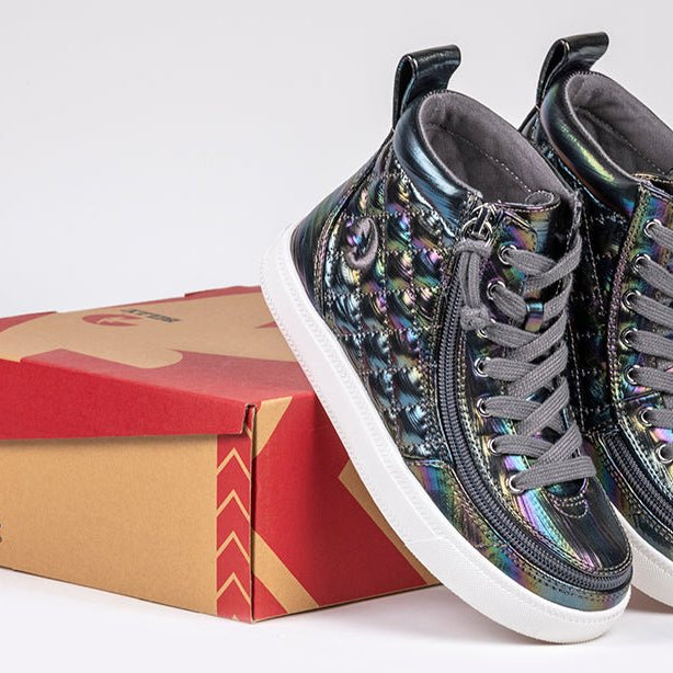 Graphite Rainbow BILLY Classic Quilt High Tops - BILLY Footwear® Canada