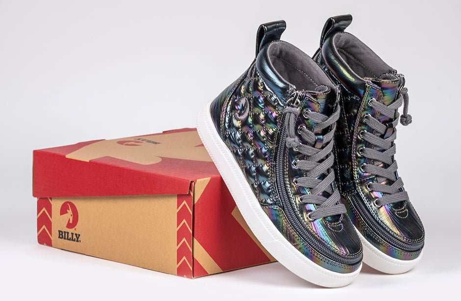 Graphite Rainbow BILLY Classic Quilt High Tops - BILLY Footwear® Canada