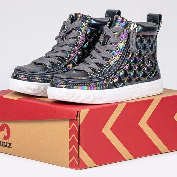 Graphite Rainbow BILLY Classic Quilt High Tops - BILLY Footwear® Canada