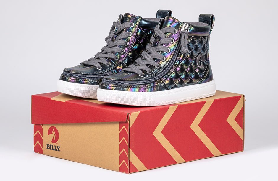 Graphite Rainbow BILLY Classic Quilt High Tops - BILLY Footwear® Canada