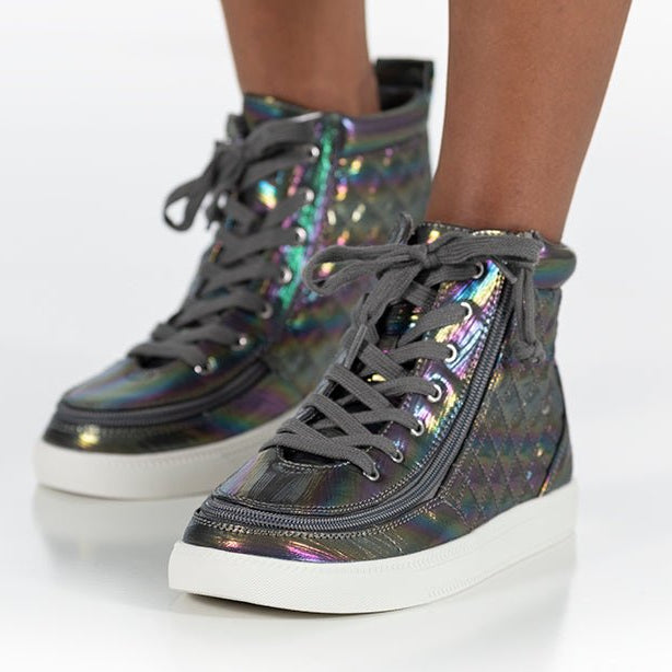 Graphite Rainbow BILLY Classic Quilt High Tops - BILLY Footwear® Canada