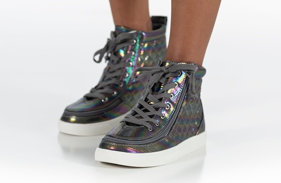Graphite Rainbow BILLY Classic Quilt High Tops - BILLY Footwear® Canada