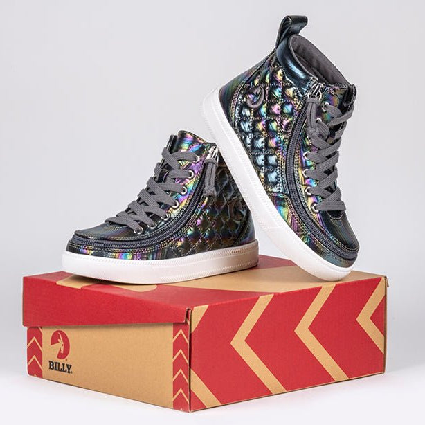 Graphite Rainbow BILLY Classic Quilt High Tops - BILLY Footwear® Canada