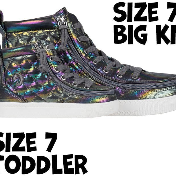 Graphite Rainbow BILLY Classic Quilt High Tops - BILLY Footwear® Canada