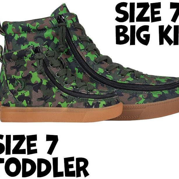 Green Dino BILLY Classic Lace High Tops - BILLY Footwear® Canada