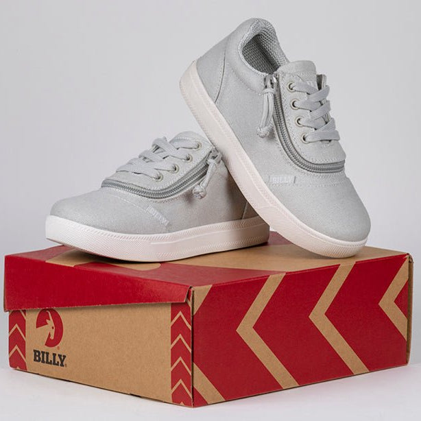 Grey BILLY D|R Short Wrap Low Tops - BILLY Footwear® Canada