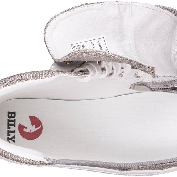 Grey Jersey BILLY Classic Lace Highs - BILLY Footwear® Canada