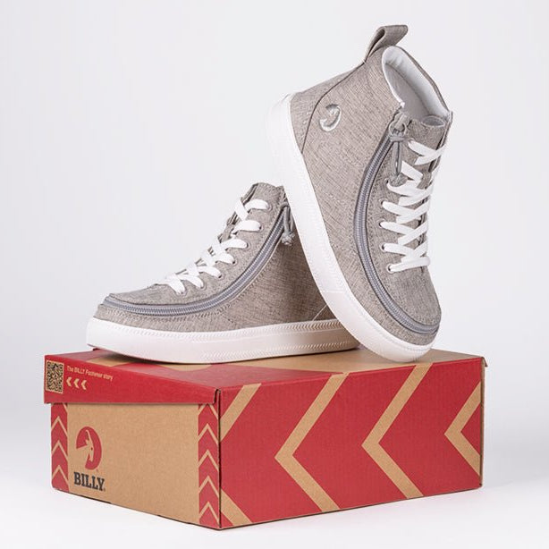 Grey Jersey BILLY Classic Lace Highs - BILLY Footwear® Canada