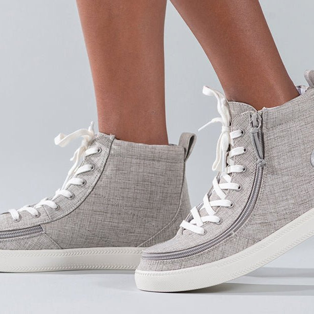 Grey Jersey BILLY Classic Lace Highs - BILLY Footwear® Canada