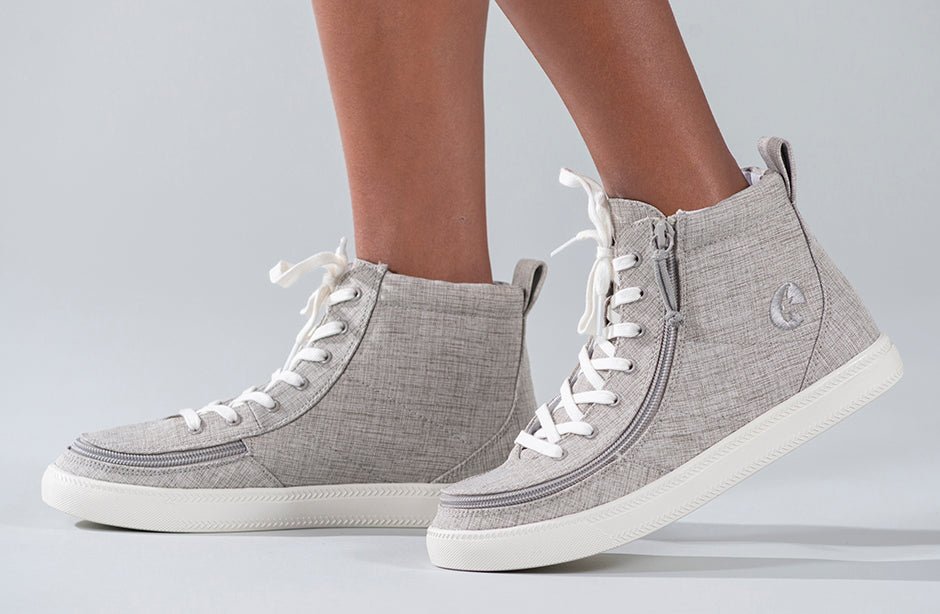 Grey Jersey BILLY Classic Lace Highs - BILLY Footwear® Canada