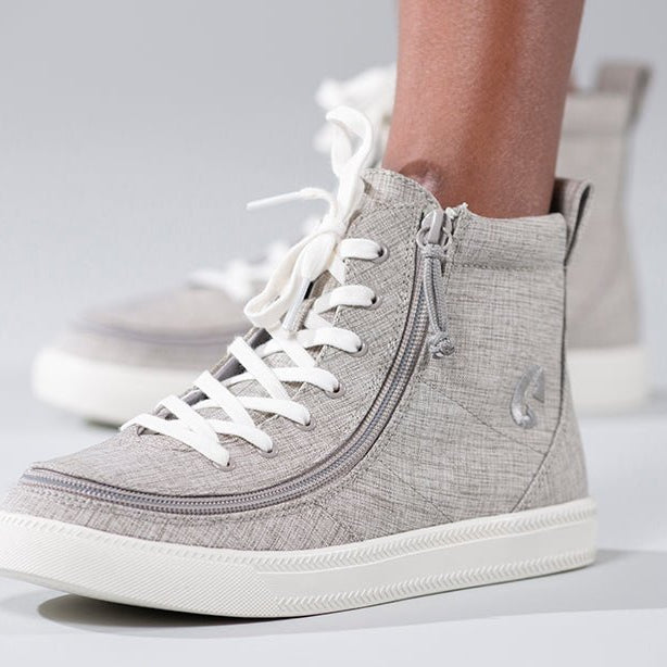 Grey Jersey BILLY Classic Lace Highs - BILLY Footwear® Canada